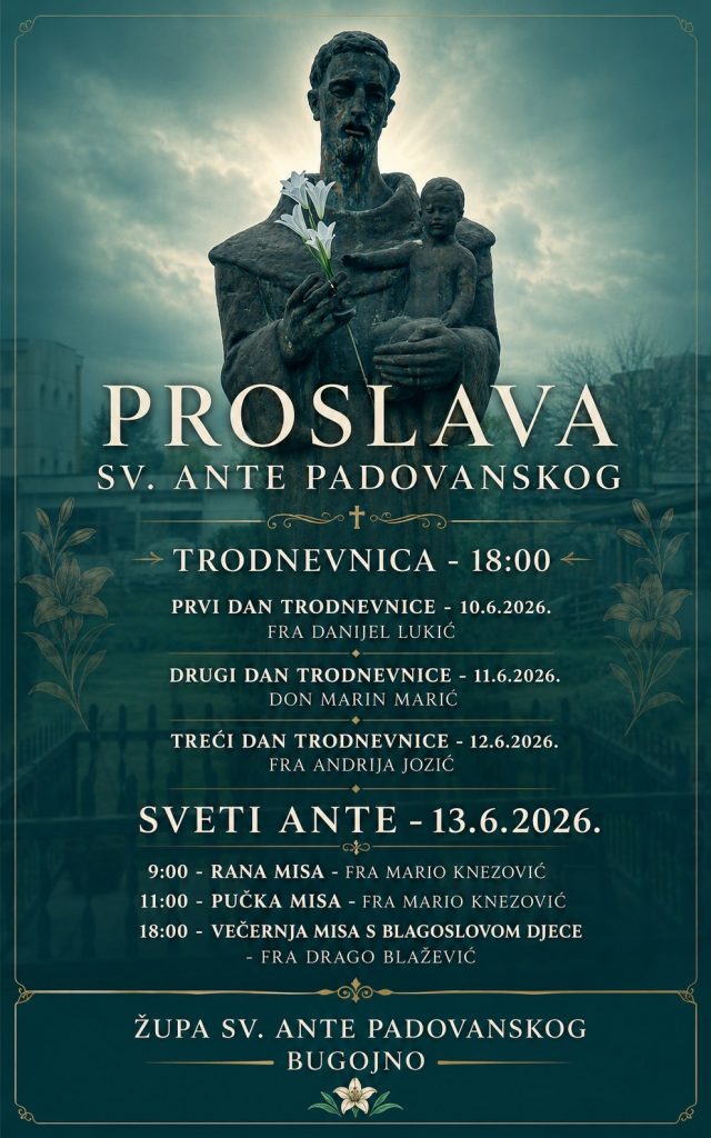 Proslava patrona župe Sv. Ante Padovanskog u Bugojnu